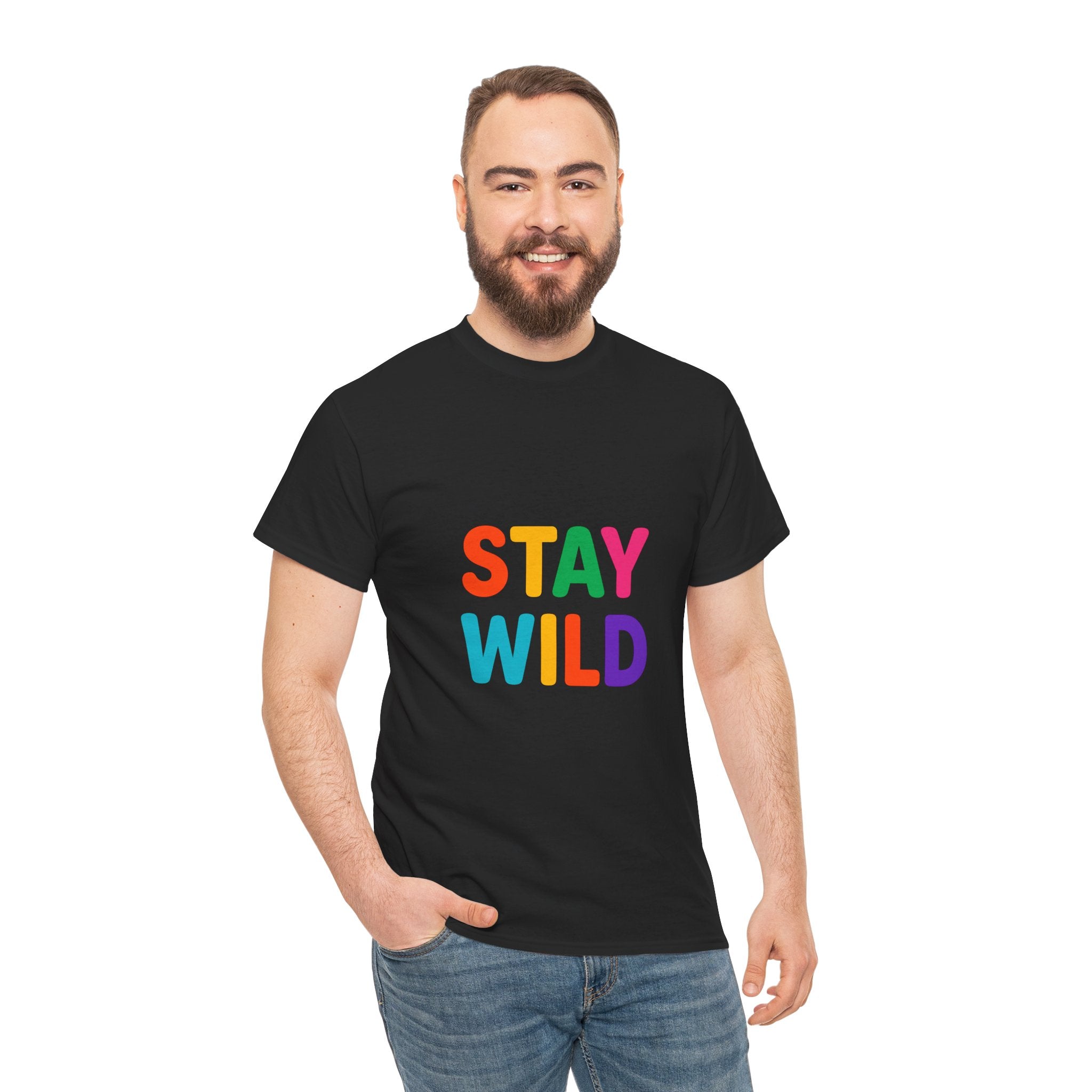 Stay Wild Unisex Heavy Cotton Tee