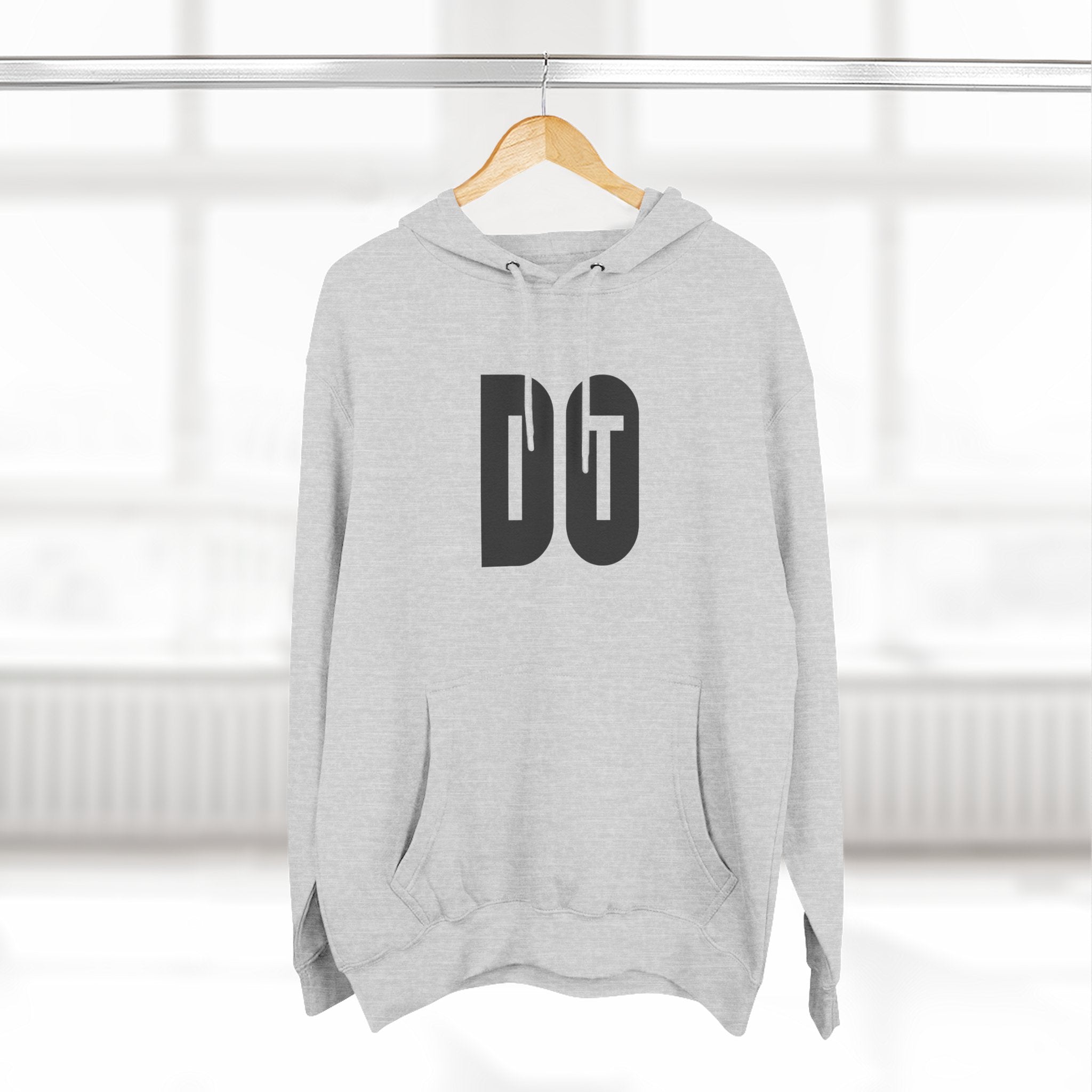 Three-Panel Fleece Hoodie