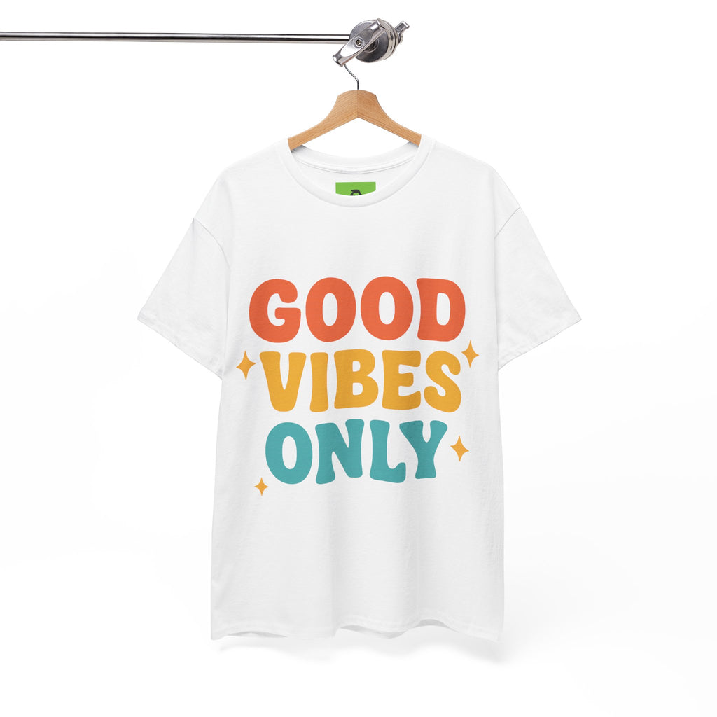 Unisex Heavy Cotton Tee - Good Vibes Only Shirt