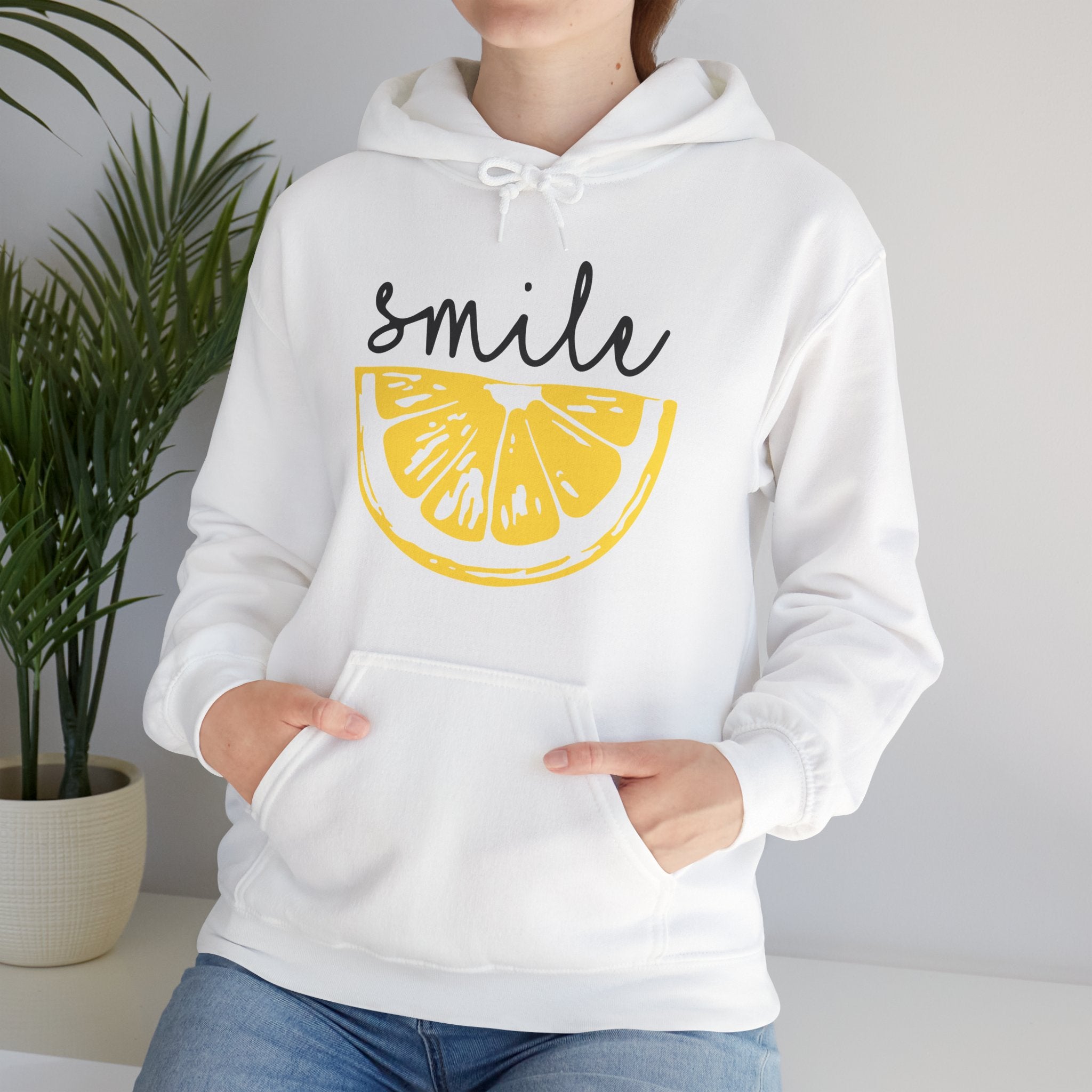 Lemon Smile Hoodie - Unisex Heavy Blend Sweatshirt