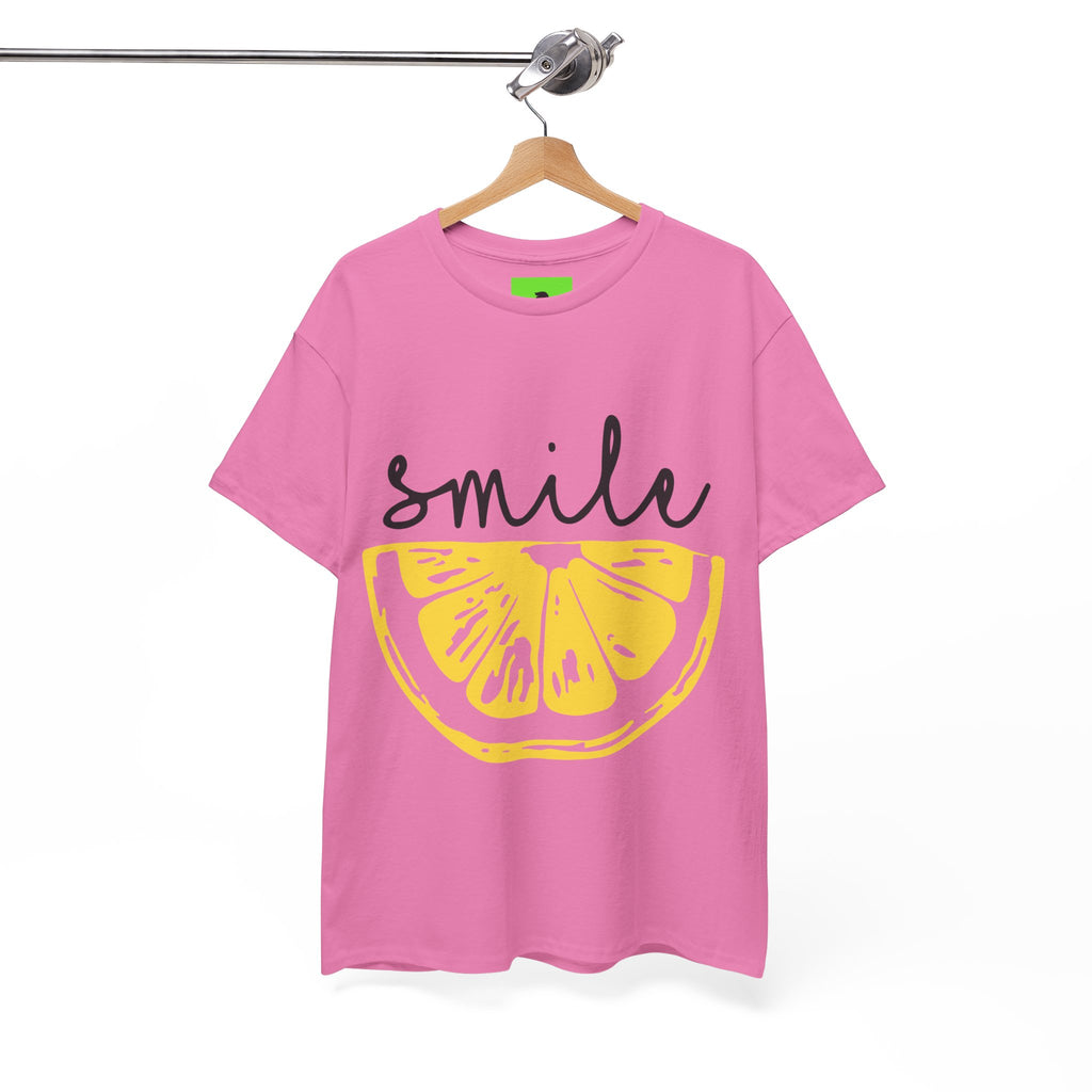 Bright Lemon 'Smile' Unisex Heavy Cotton Tee