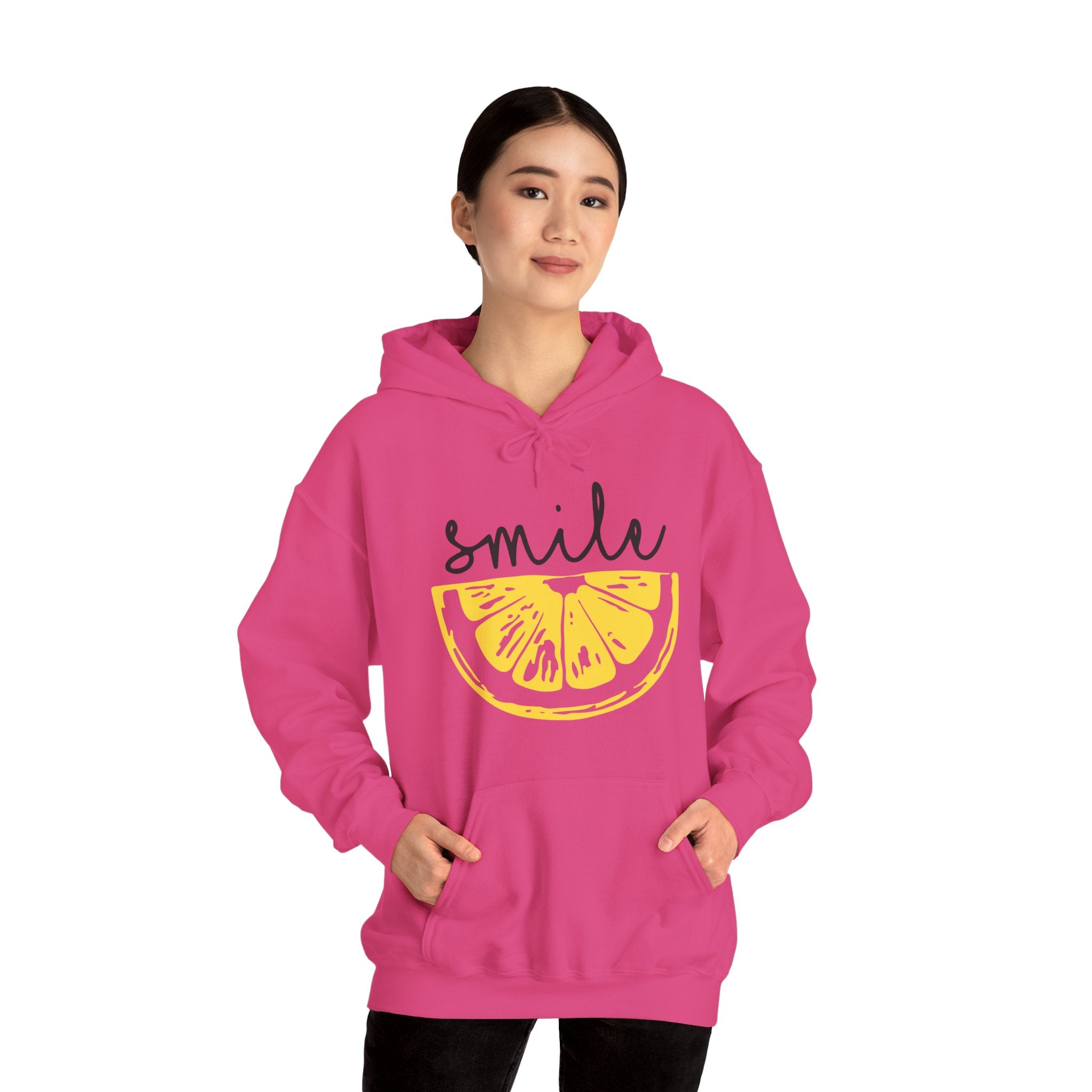 Lemon Smile Hoodie - Unisex Heavy Blend Sweatshirt
