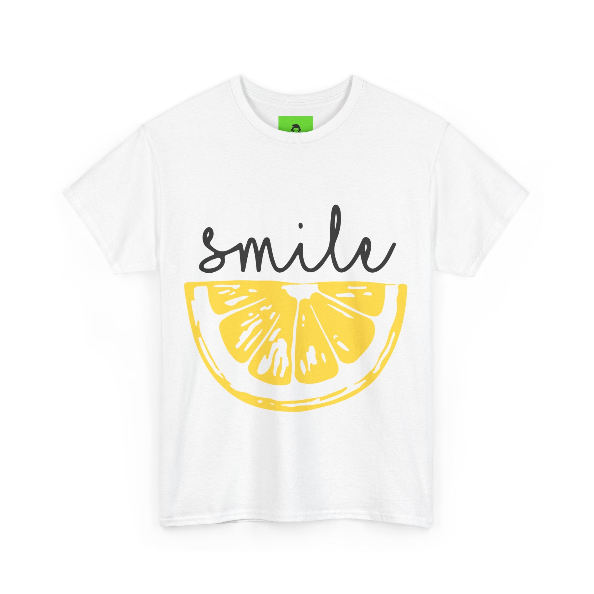 Bright Lemon 'Smile' Unisex Heavy Cotton Tee