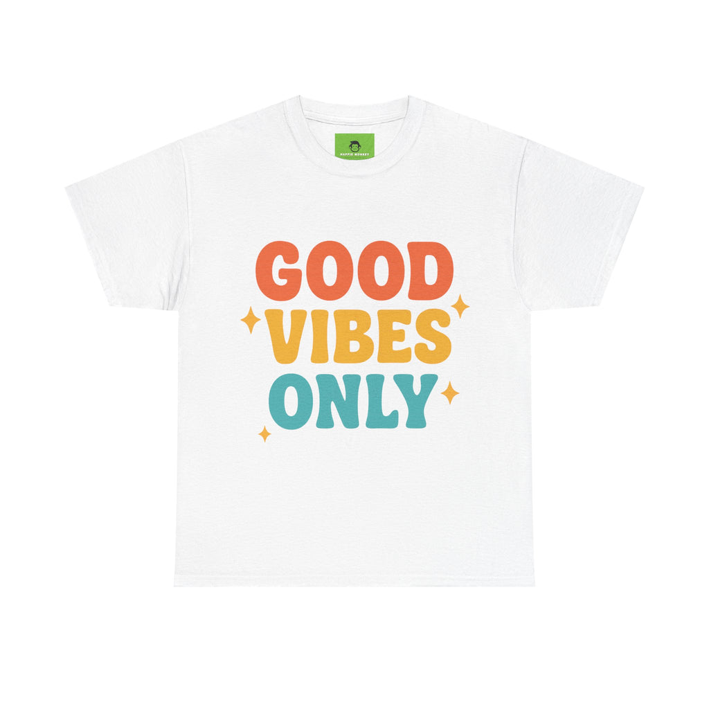 Unisex Heavy Cotton Tee - Good Vibes Only Shirt