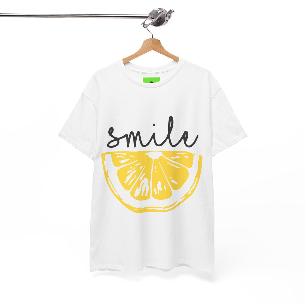 Bright Lemon 'Smile' Unisex Heavy Cotton Tee