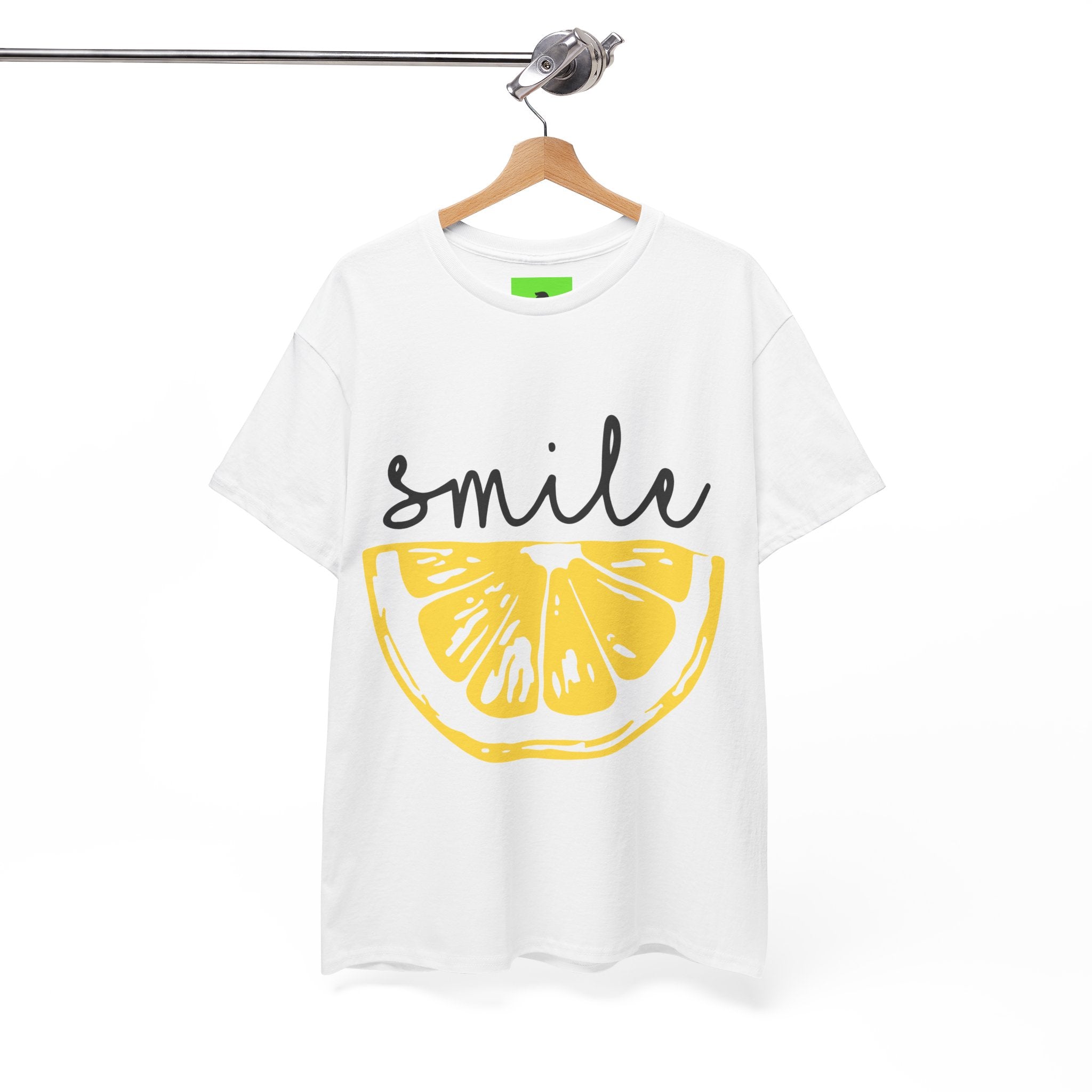 Bright Lemon 'Smile' Unisex Heavy Cotton Tee