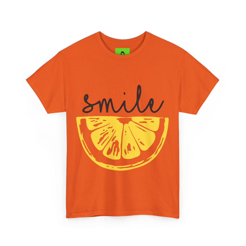 Bright Lemon 'Smile' Unisex Heavy Cotton Tee