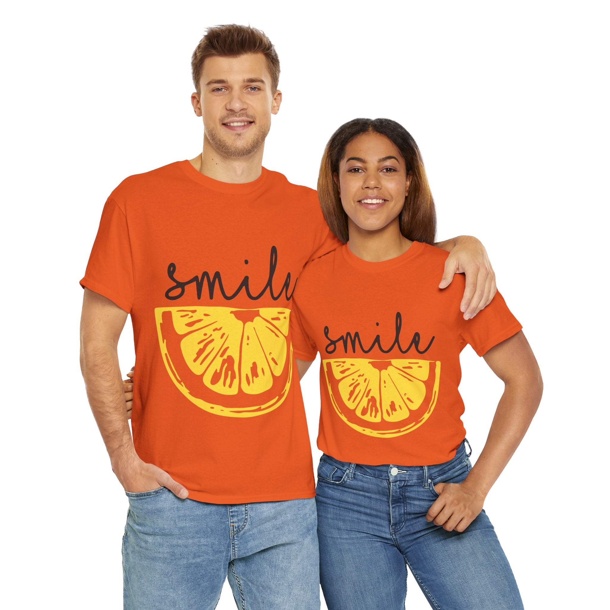 Bright Lemon 'Smile' Unisex Heavy Cotton Tee