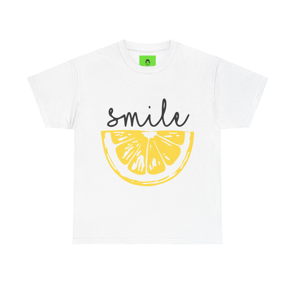 Bright Lemon 'Smile' Unisex Heavy Cotton Tee