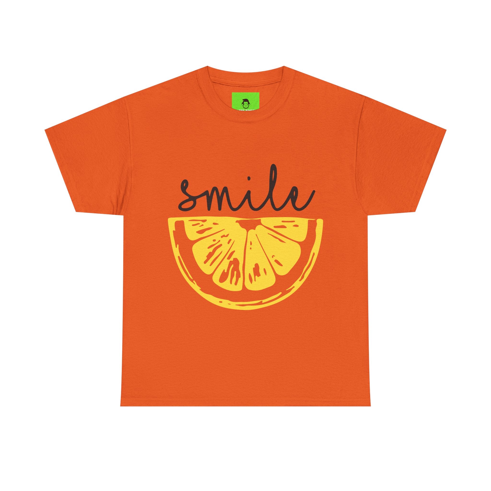 Bright Lemon 'Smile' Unisex Heavy Cotton Tee