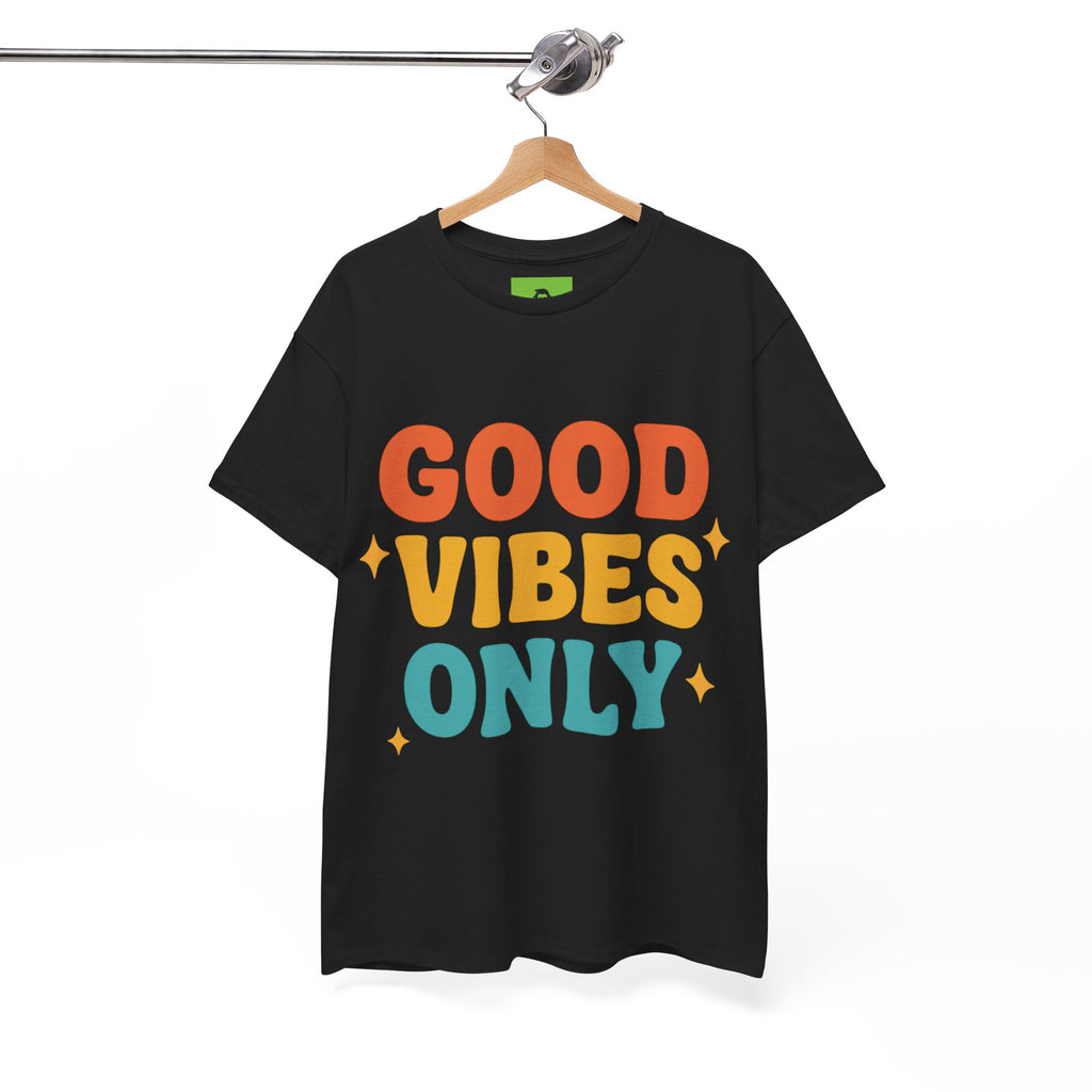 Unisex Heavy Cotton Tee - Good Vibes Only Shirt