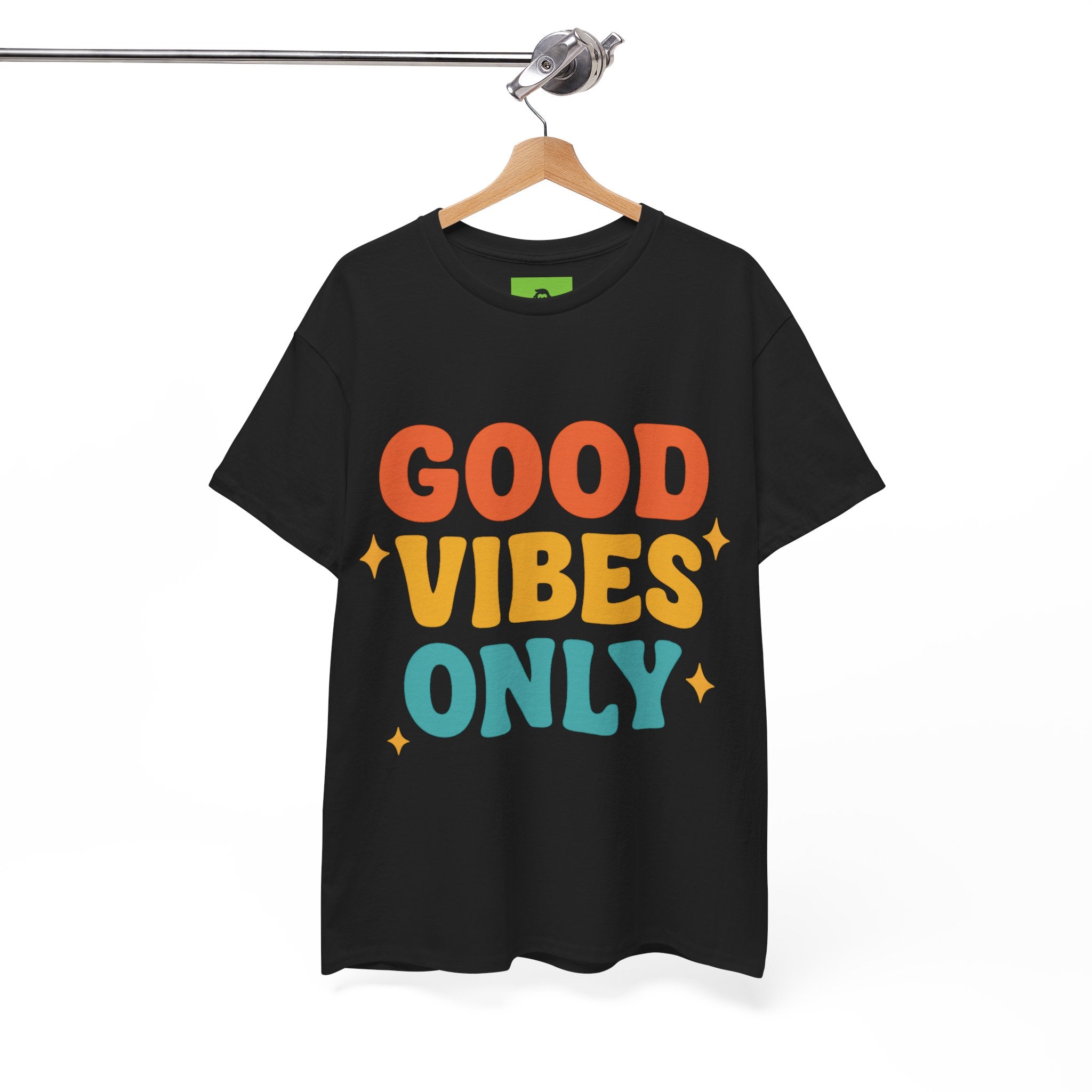Unisex Heavy Cotton Tee - Good Vibes Only Shirt