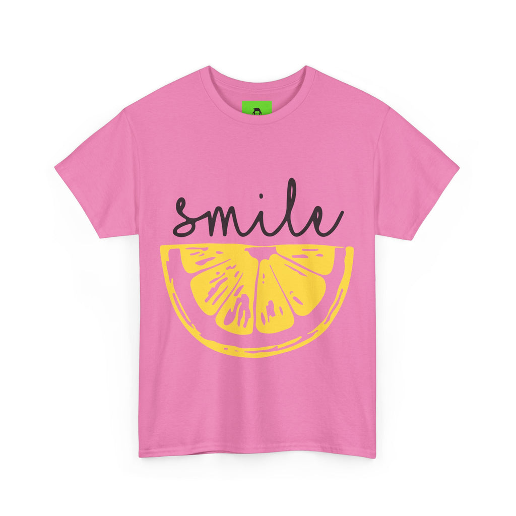 Bright Lemon 'Smile' Unisex Heavy Cotton Tee
