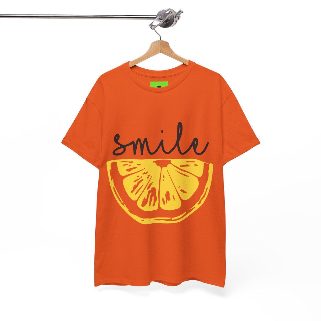 Bright Lemon 'Smile' Unisex Heavy Cotton Tee