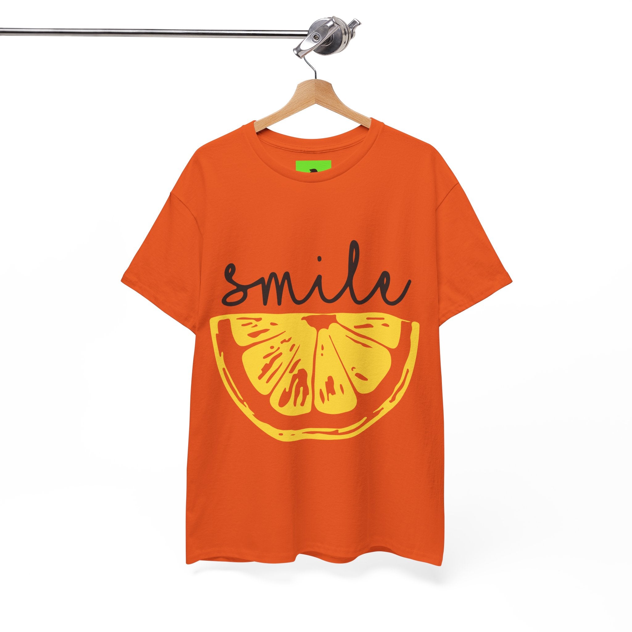 Bright Lemon 'Smile' Unisex Heavy Cotton Tee