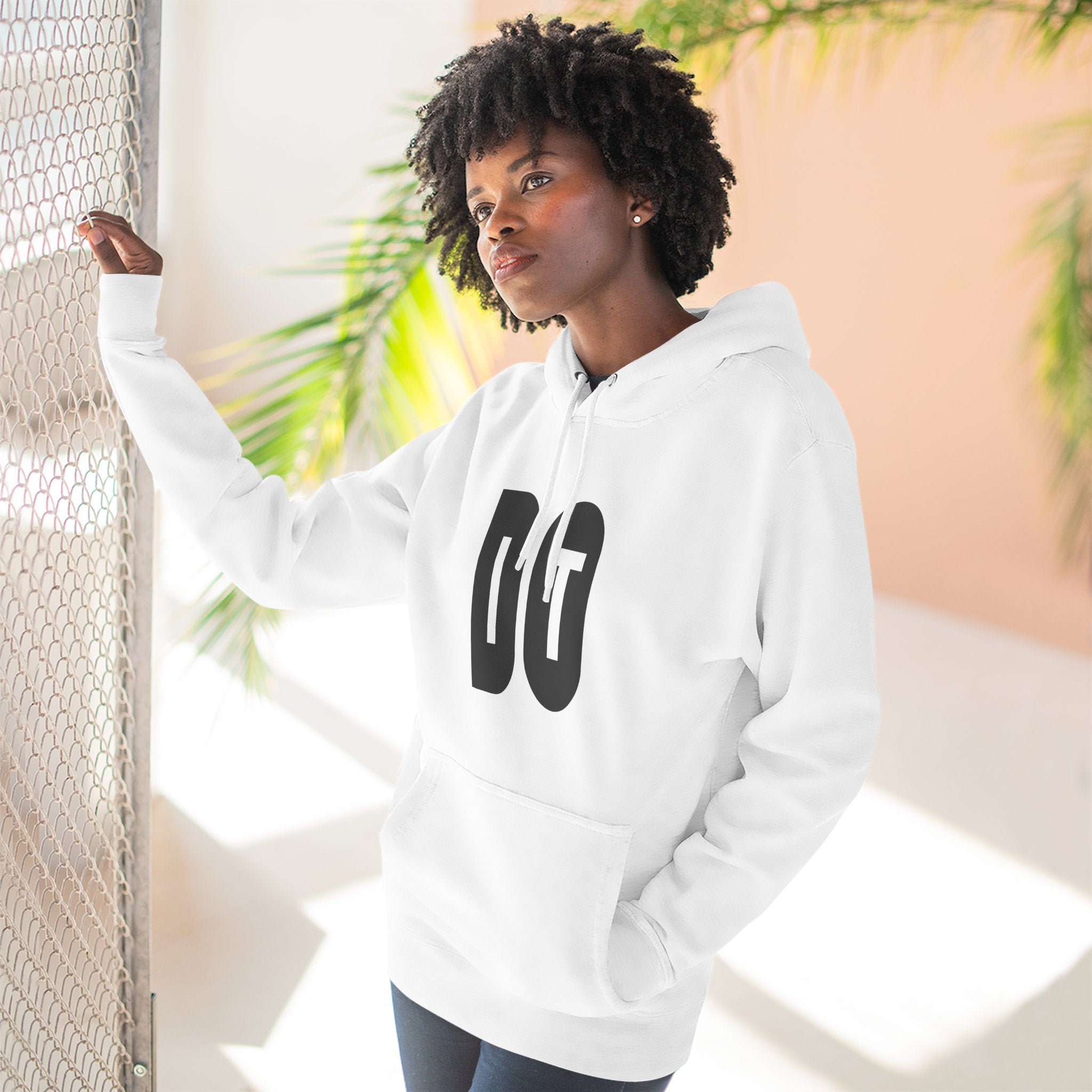 Three-Panel Fleece Hoodie