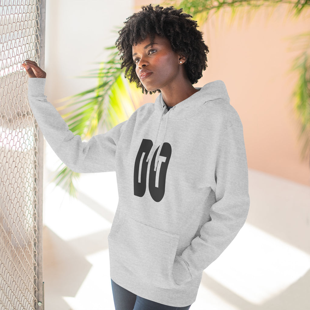 Three-Panel Fleece Hoodie