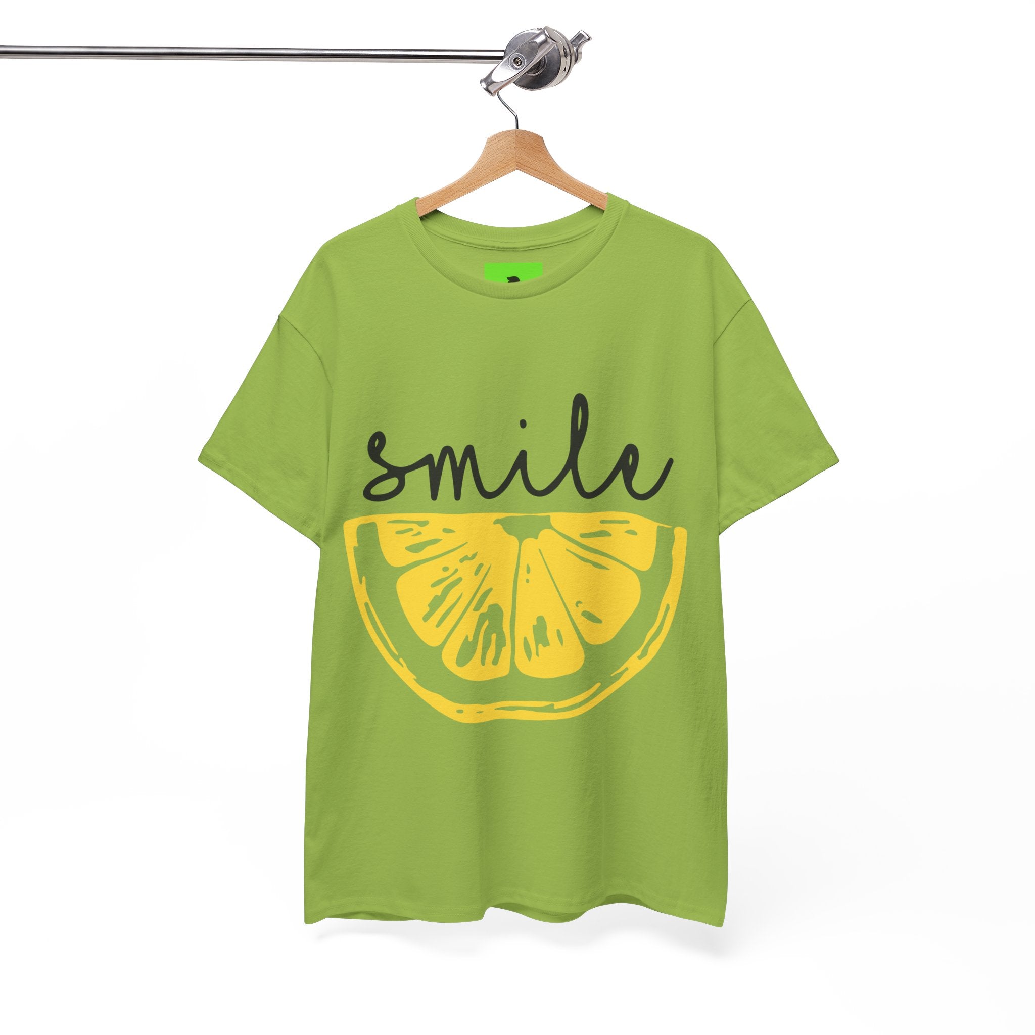Bright Lemon 'Smile' Unisex Heavy Cotton Tee