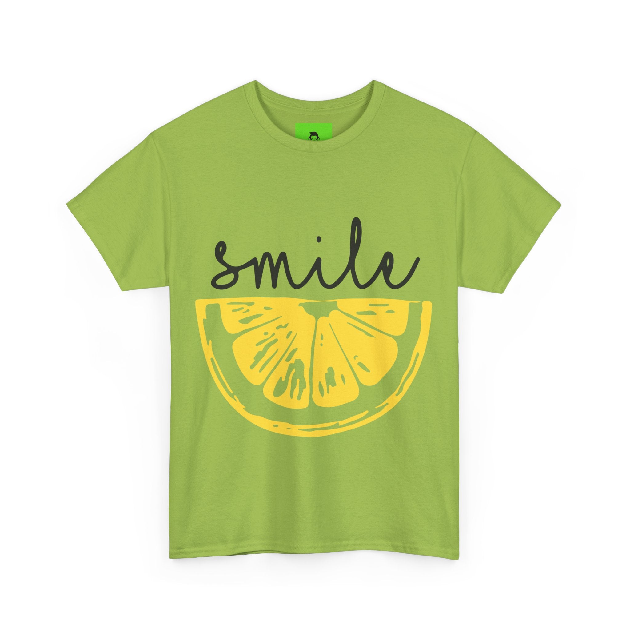 Bright Lemon 'Smile' Unisex Heavy Cotton Tee